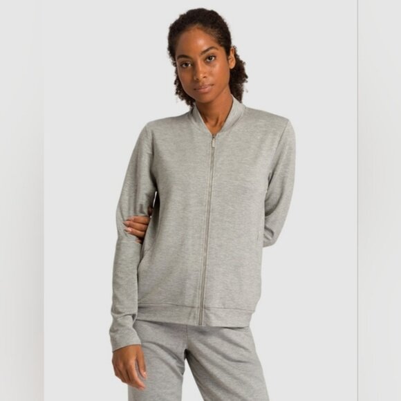 HANRO Balance Gray Front Zip Jacket - Picture 6 of 6